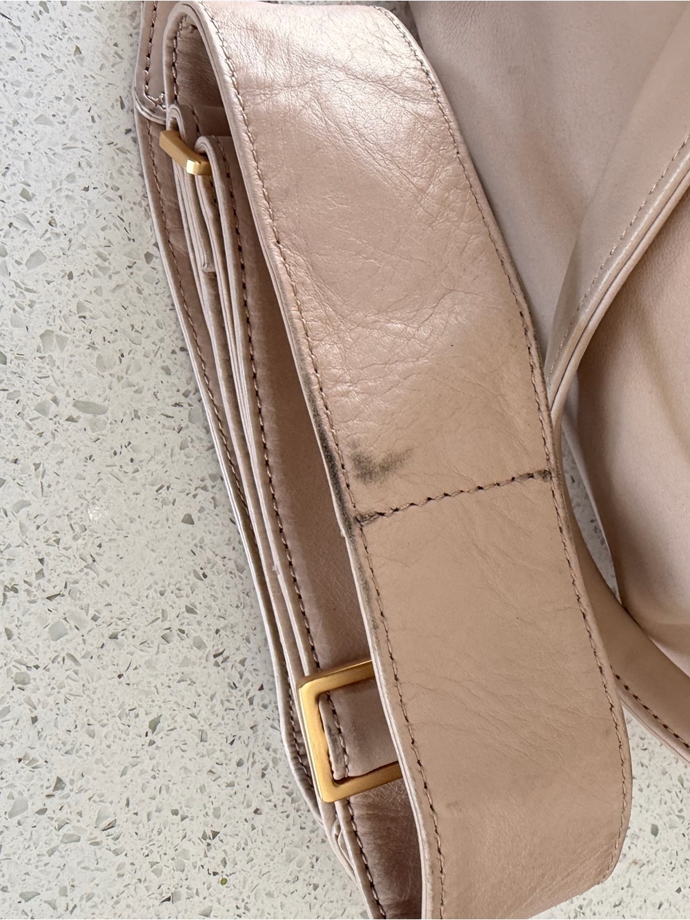 HAMMITT Large Daniel Purse - Tan/Taupe - with extendable arm strap -2022 Vintage - Picture 9 of 9